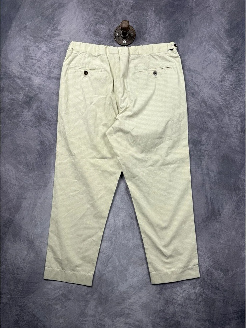 Sid Mashburn Side Tab Sport Trouser Pants 35x26 Beige